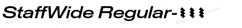 StaffWide Regular字体转换 StaffWide Regular字体转换